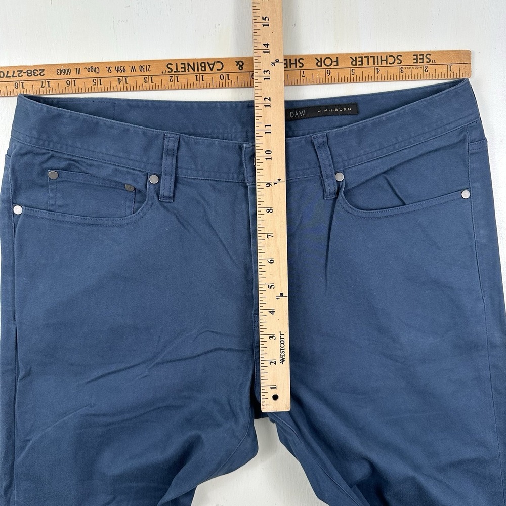 J. Hilburn 5 Pocket Jeans Men 36x34 Blue Cotton Stretch Slim Straight Pants - Picture 5 of 12